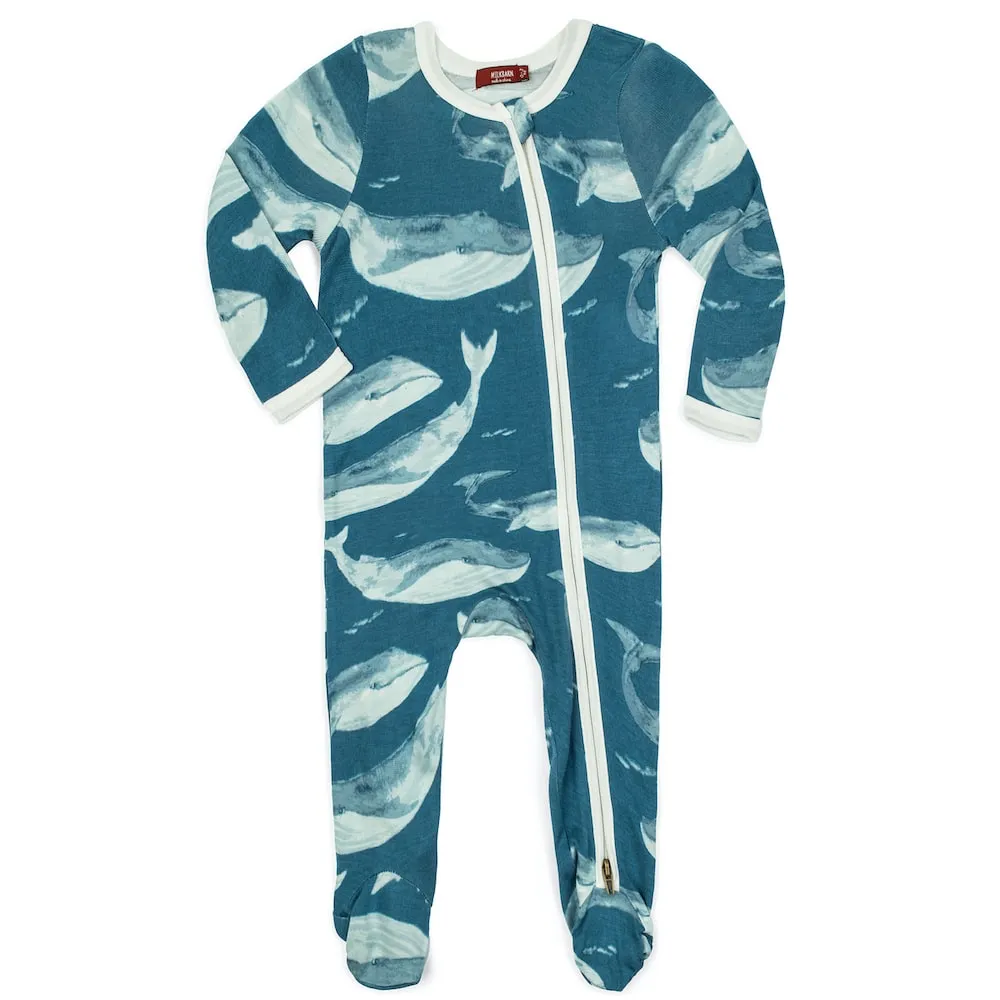 Milkbarn Zipper Footed Romper ~ Various Styles