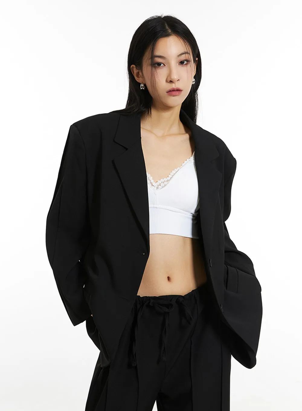Oversize Loose Fit Blazer IN308