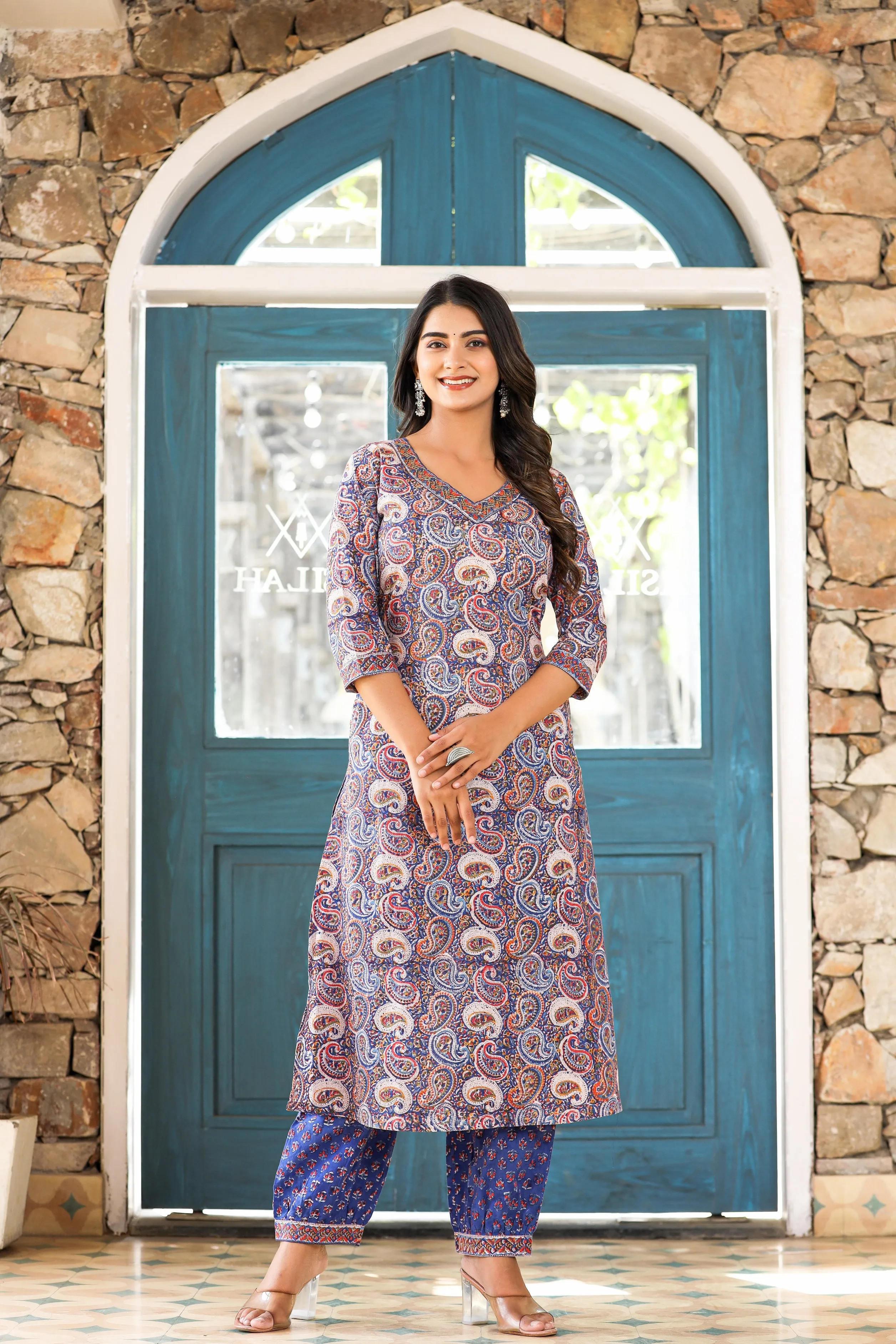 Paisley Handblock Suit Set