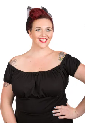 Puffy Sleeved Pinup Top
