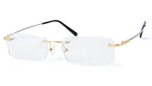 Rimless Flexible Titanium Alloy Anti-Blue Ray Glasses A8125