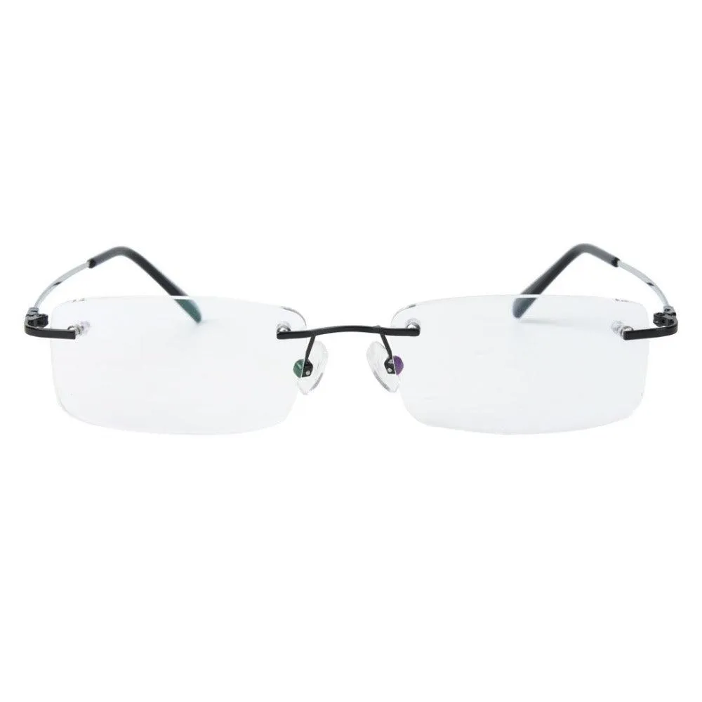 Rimless Flexible Titanium Alloy Anti-Blue Ray Glasses A8125