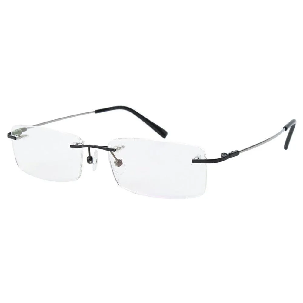 Rimless Flexible Titanium Alloy Anti-Blue Ray Glasses A8125