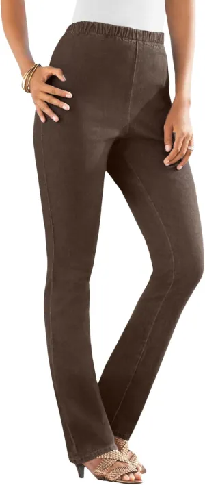 Roaman's Women's Plus Size Straight-Leg Comfort Stretch Jean