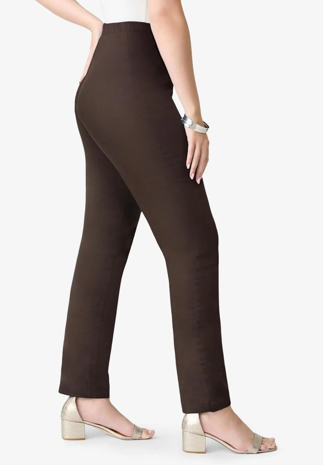 Roaman's Women's Plus Size Straight-Leg Comfort Stretch Jean