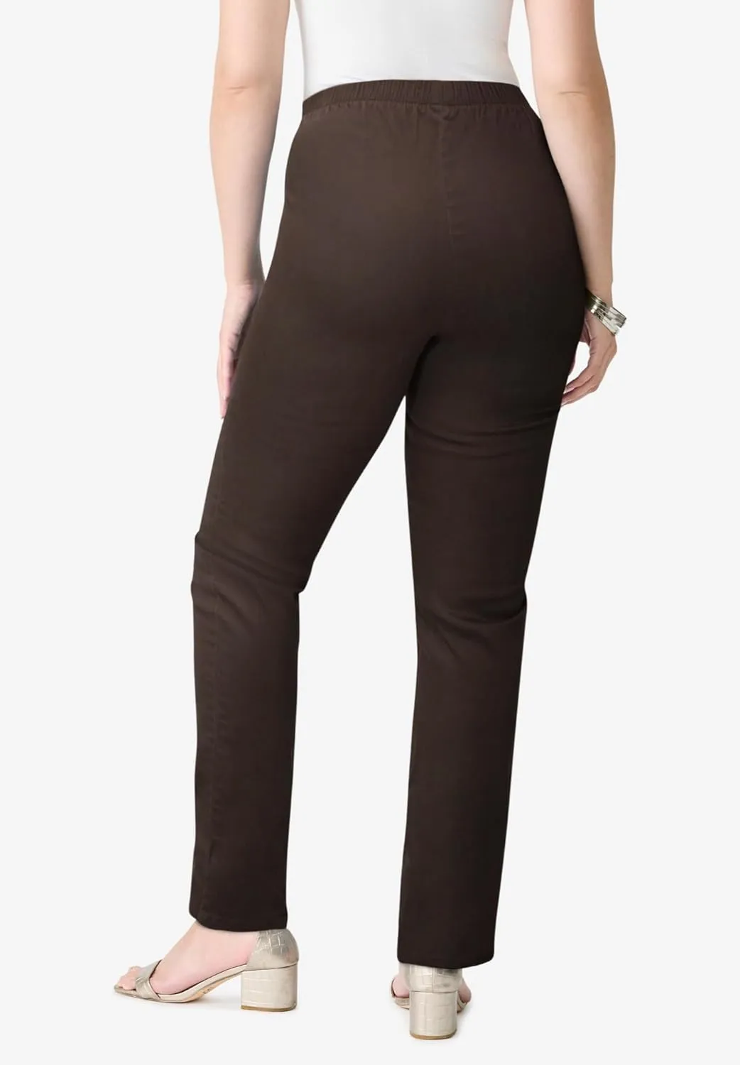Roaman's Women's Plus Size Straight-Leg Comfort Stretch Jean