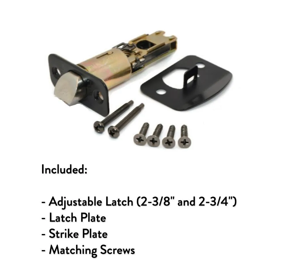 Rochester Passage Door Lever, Matte Black