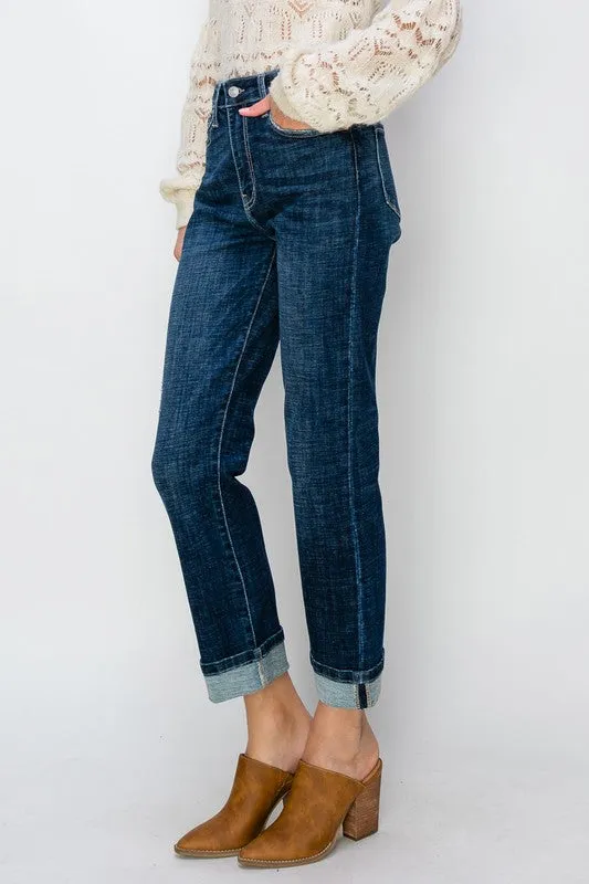 Savannah High Rise Straight Leg Jeans