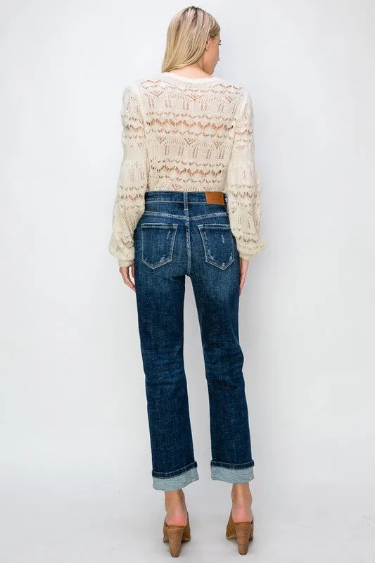 Savannah High Rise Straight Leg Jeans
