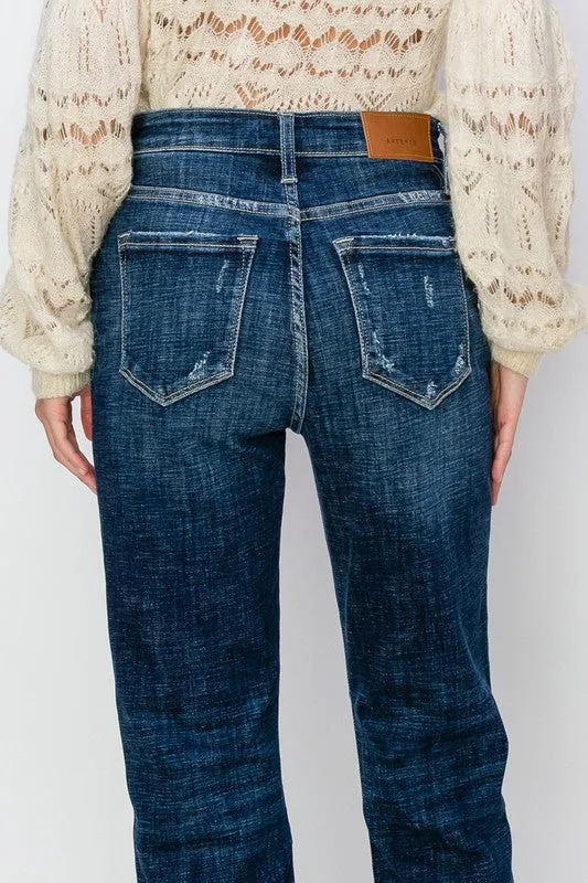Savannah High Rise Straight Leg Jeans