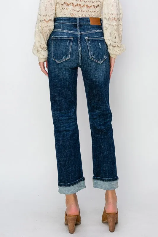 Savannah High Rise Straight Leg Jeans