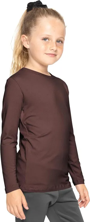 STRETCH IS COMFORT Girls Classic Crew Neck Short or Long Sleeves Tee Shirt | Ultra Soft Everyday Basic Top | 2T16