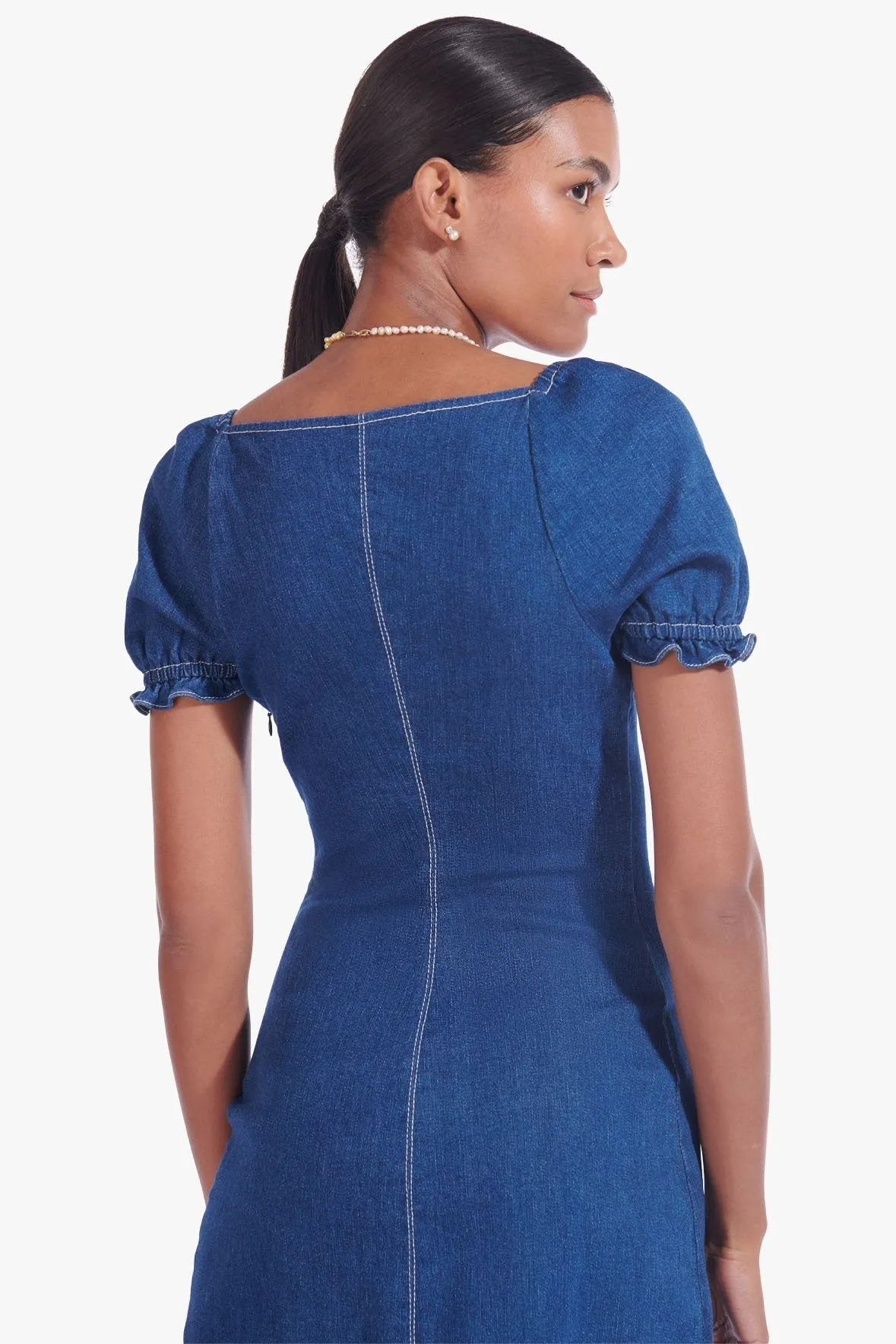 SUR DRESS | DARK WASH
