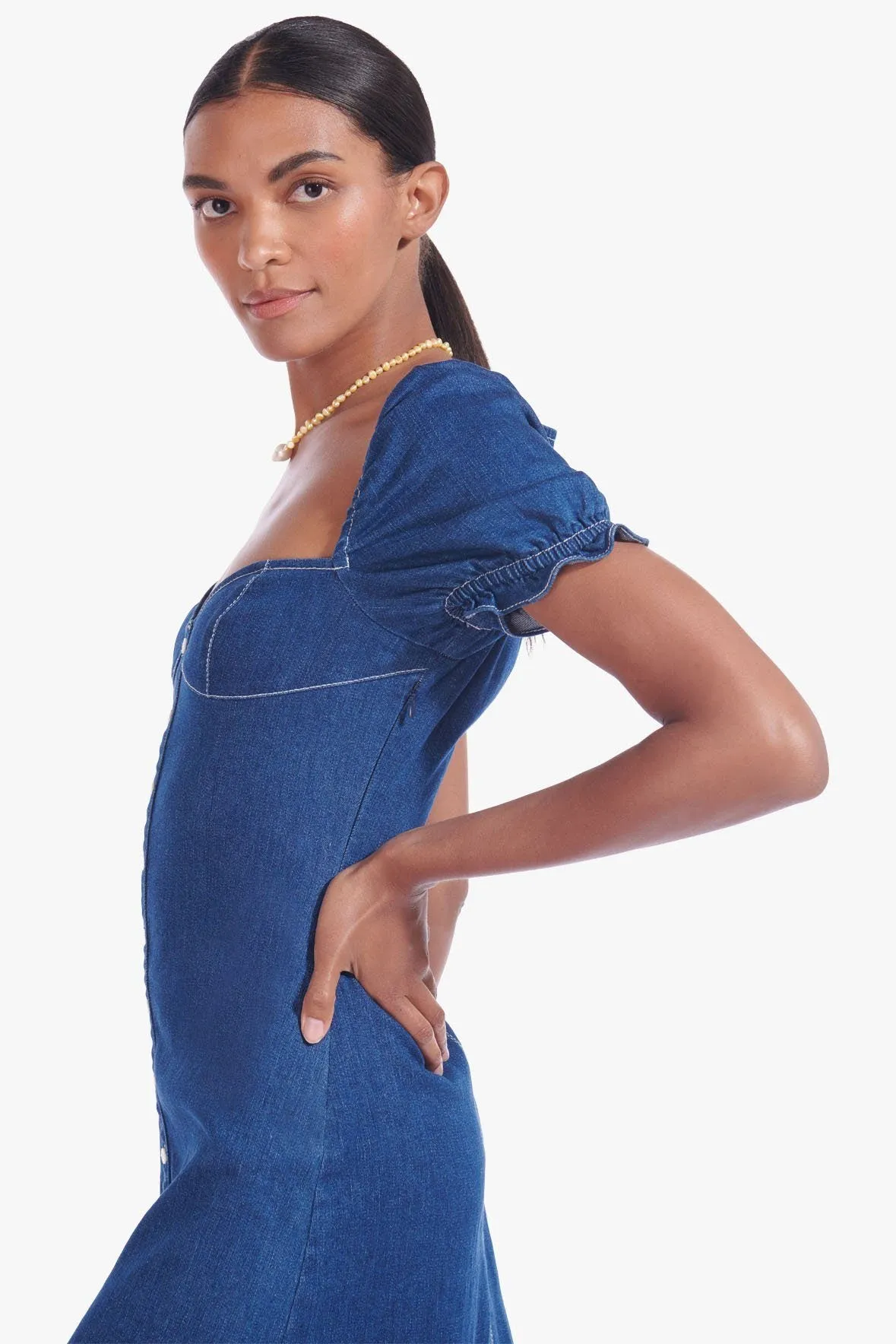 SUR DRESS | DARK WASH