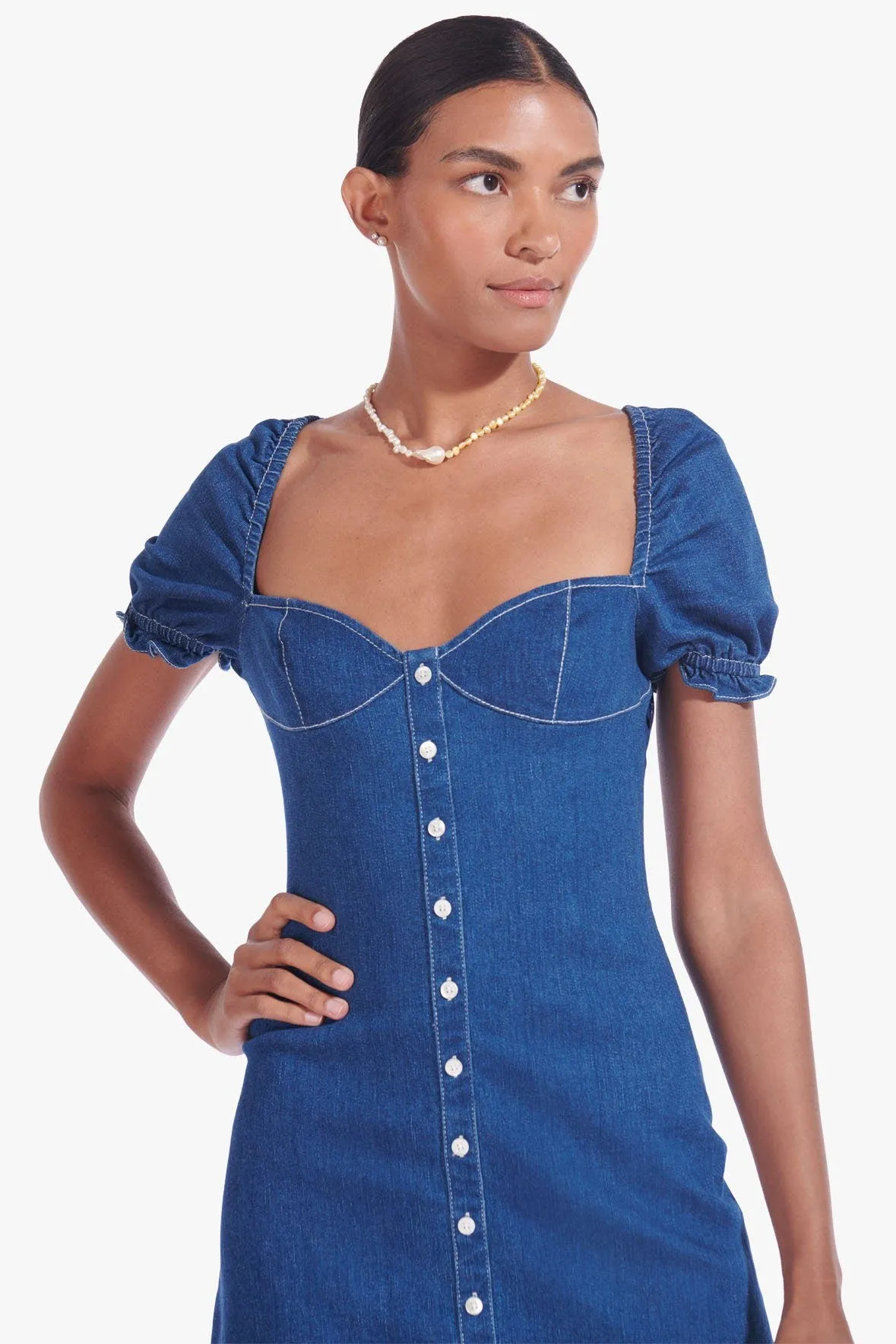 SUR DRESS | DARK WASH