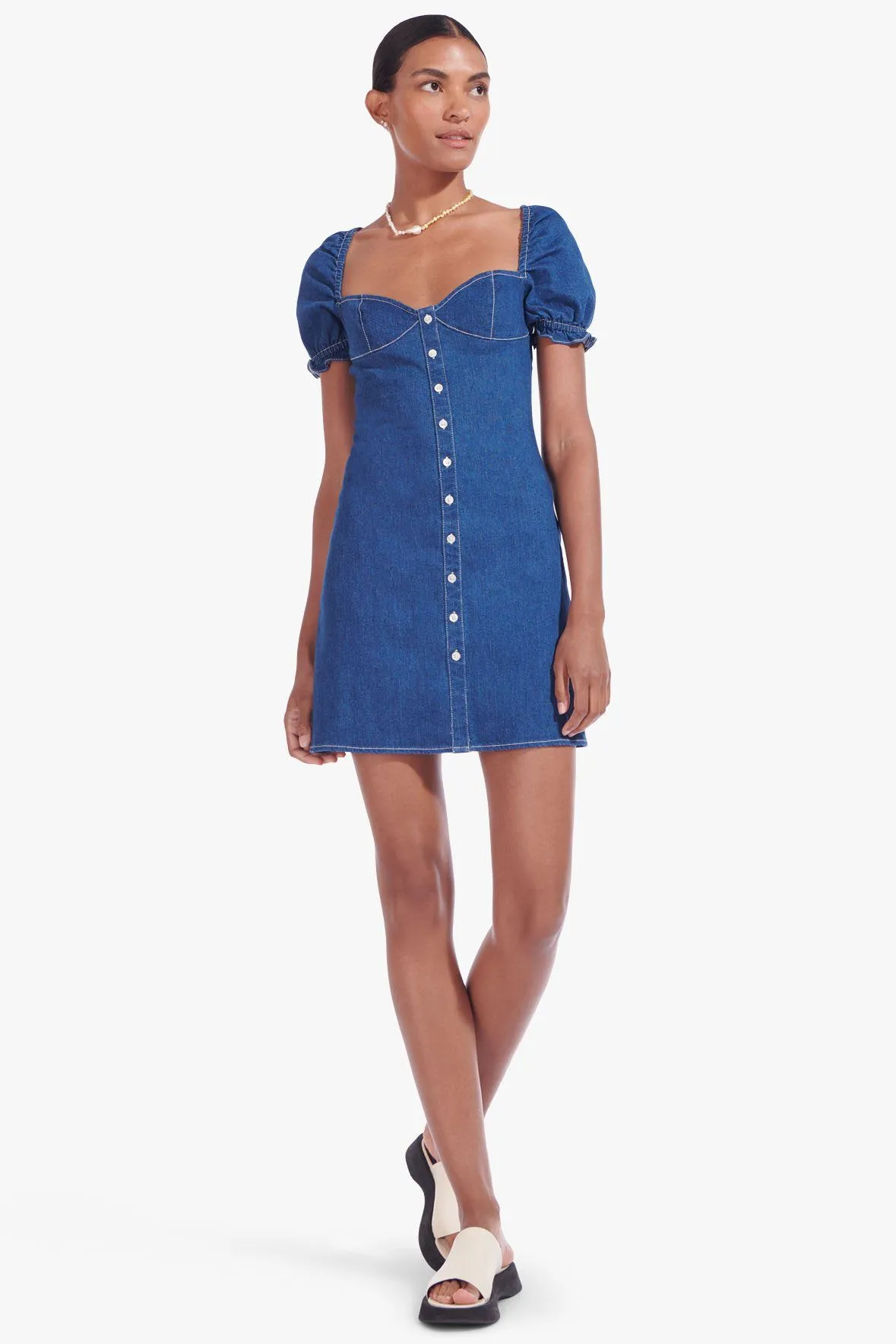 SUR DRESS | DARK WASH
