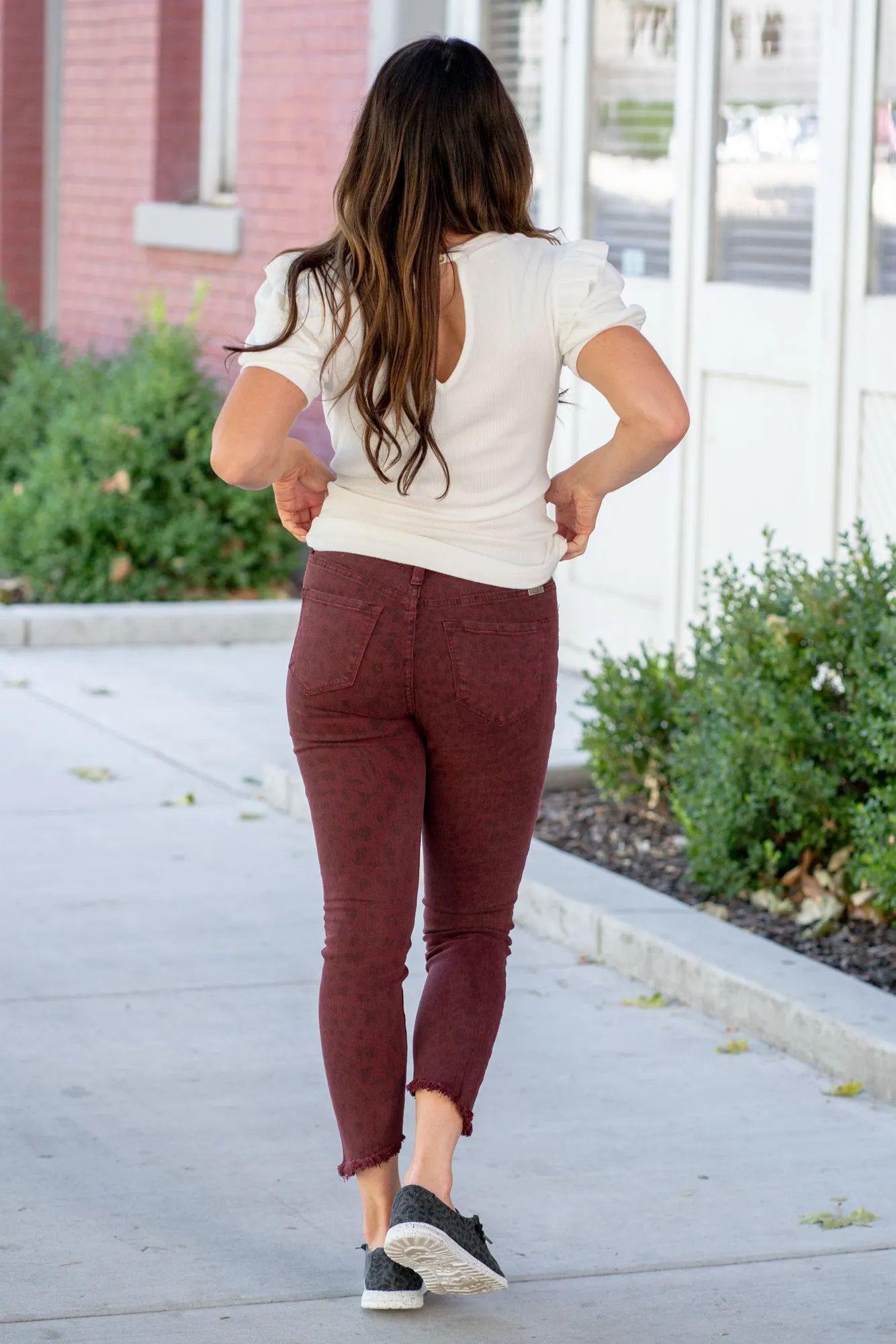 Tayona High Rise Leopard Print Skinny