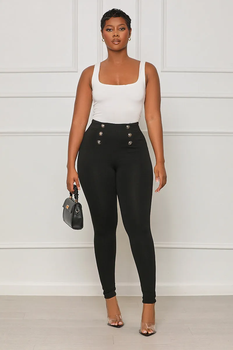 There For You High Waisted Pants (Black)- FINAL SALE