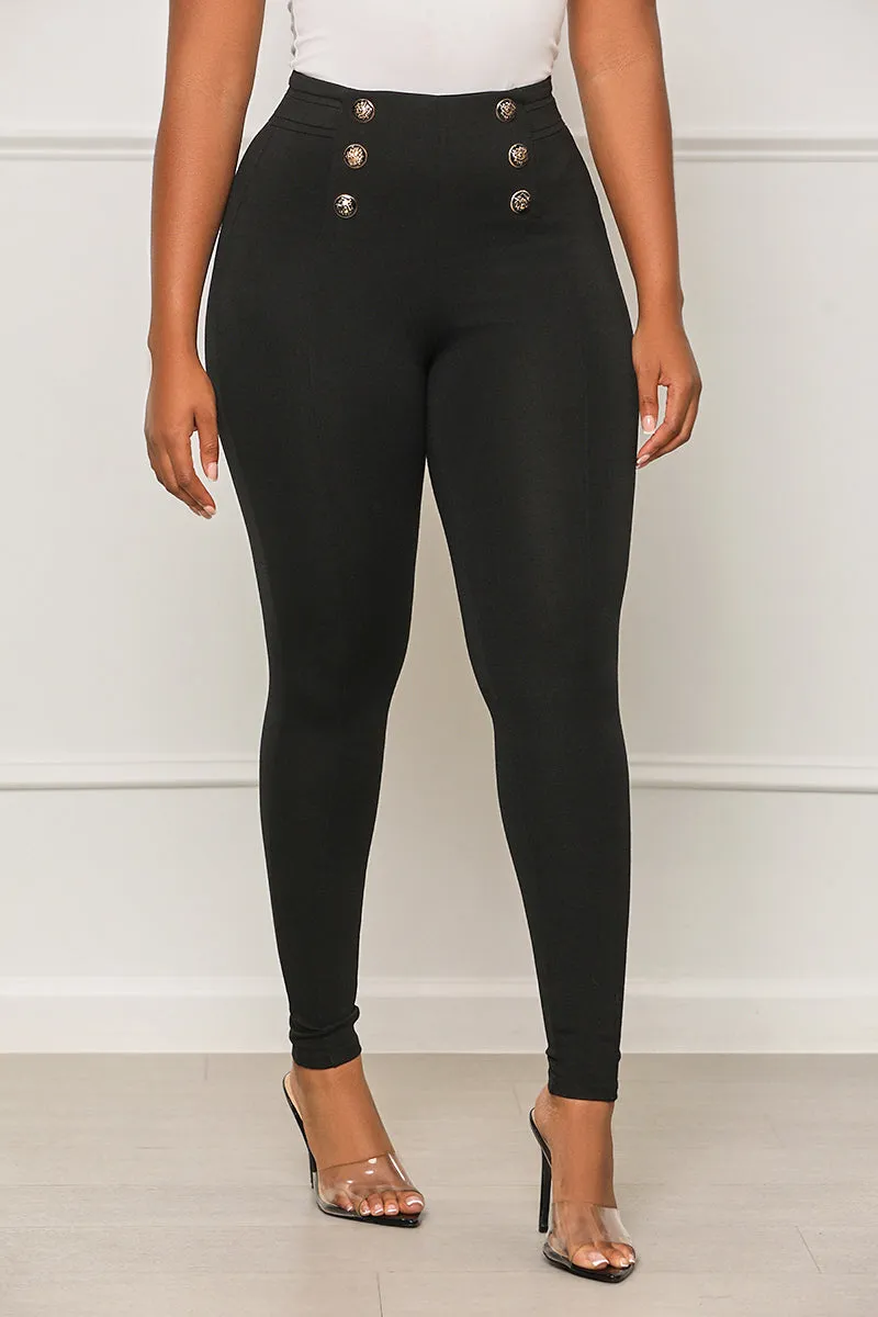 There For You High Waisted Pants (Black)- FINAL SALE