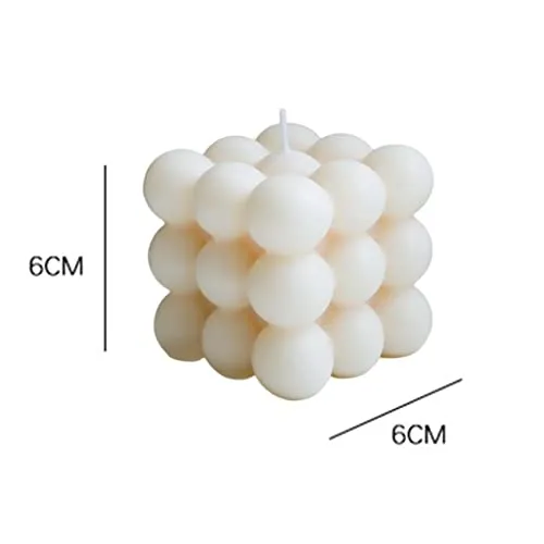 TOG Cube Candle Soy Wax Small INS Bedroom Office Nursery Decor Dessert Candle White'|Home & Kitchen| Home Decor| Candles'