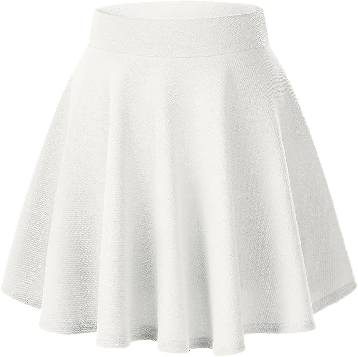Urban CoCo Women's Basic Versatile Stretchy Flared Casual Mini Skater Skirt