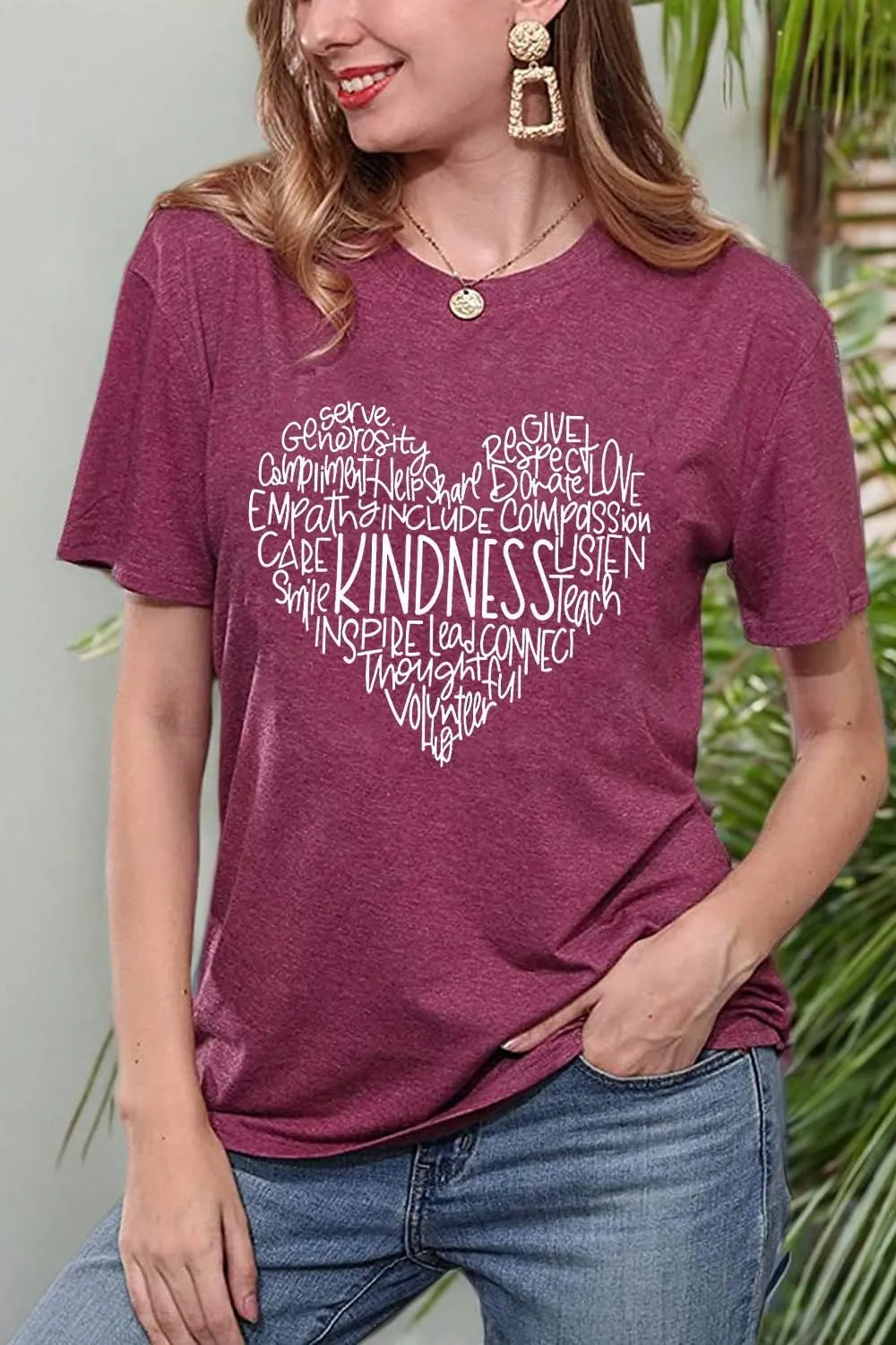 Womens Kindness Shirts Love Heart Graphic Tees Inspirational Letter Printed Be Kind Funny Casual Short Sleeve Tops