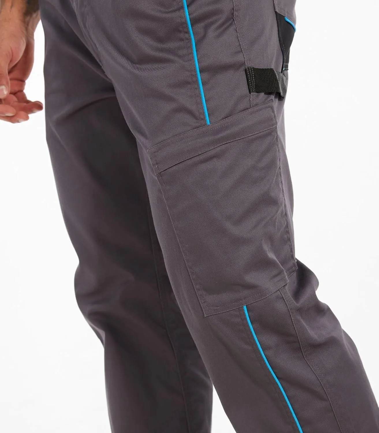 WORK IDEA Mens Riggs Workwear Pants Strench Cargo Pants Work Utility Pant Relaxed Fit Technician