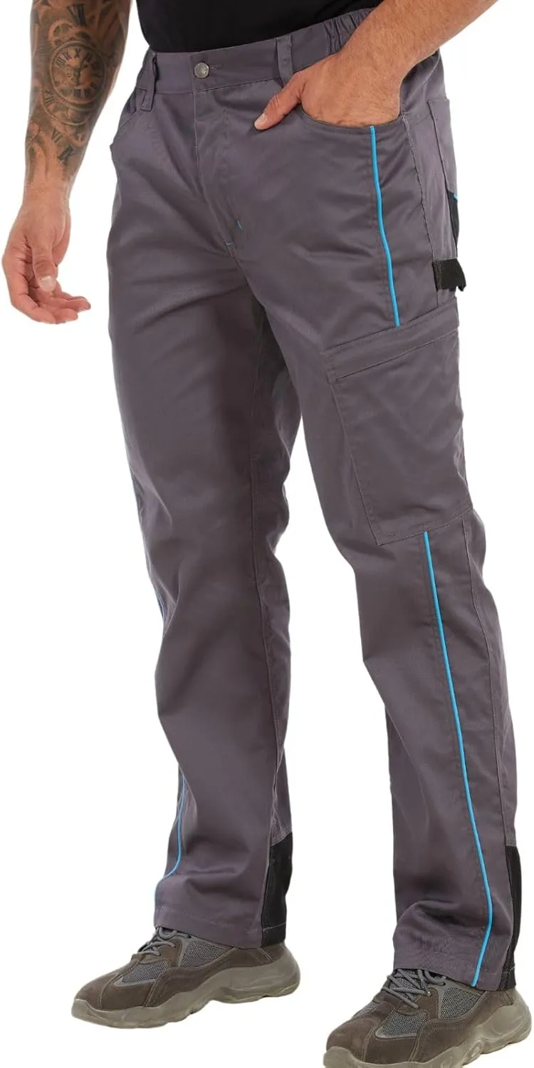 WORK IDEA Mens Riggs Workwear Pants Strench Cargo Pants Work Utility Pant Relaxed Fit Technician